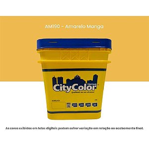 Tinta Acrílica Econômica Fosco 15l Am190 Amarelo Manga Citycolor