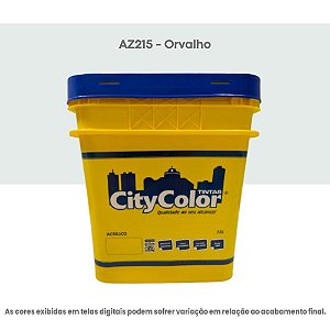 Tinta Acrílica Econômica Fosco 15 L Az215 Orvalho Citycolor