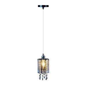 Pendente Versailles 1 Luz E27 Bivolt Vidro Fumê Avant