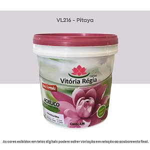 Tinta Acrílica Econômica Fosco 3,6 L Vl216 Pitaya Vitória Régia