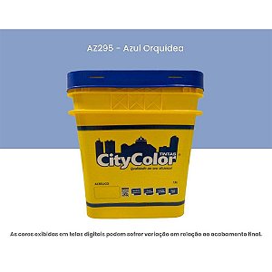 Tinta Acrílica Econômica Fosco 15l Az295 Azul Orquídea Citycolor