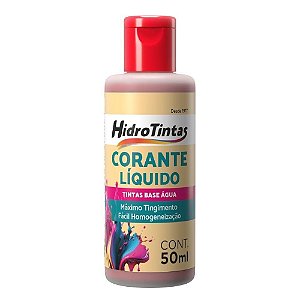 Corante Líquido 50ml Hidrocolor Vermelho Hidrotintas