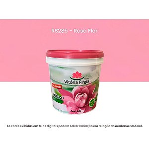 Tinta Acrílica Econômica Fosco 3,6 L Rs285 Rosa Flor Vitória Régia