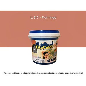 Tinta Acrílica Premium Semibrilho 3,6l Lj310 Flamingo Citycolor
