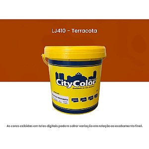 Tinta Acrílica Econômica Fosco 3,6l Lj410 Terracota Citycolor