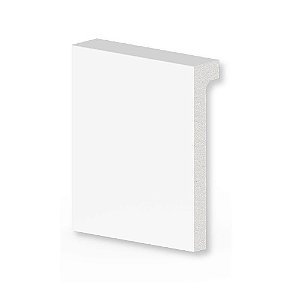 Rodapé Alizar Retrofit 12x240x2,4cm 50712 Branco Arquitech