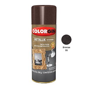 Tinta Spray Metallik Interior 350ml 55 Bronze Colorgin