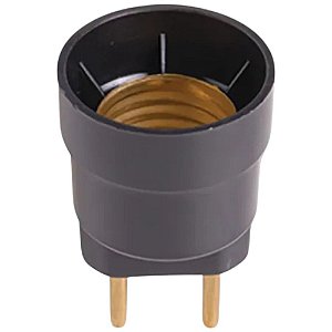 Soquete Bipolar Com Pino 150w 250v 1701 Preto Ilumi