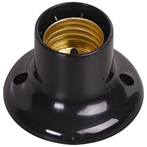 Plafon Bocal 150w 250v 1606 Preto Ilumi