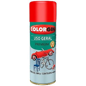 Tinta Spray Uso Geral Premium 400ml 55061 Vermelho Colorgin