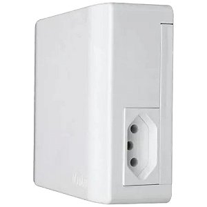 Caixa Para Disjuntor Compacta De Sobrepor E Tomada 2p+t 20a 250v Sem Disjuntor Ilumi