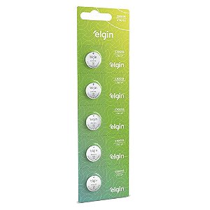 Bateria De Lítio Cr2025 5 Unidades Elgin