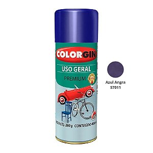 Tinta Spray Uso Geral Premium Me 400ml 57011 Azul Angra Colorgin