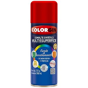 Tinta Spray Esmalte Sintético 350ml 730 Vermelho Colorgin
