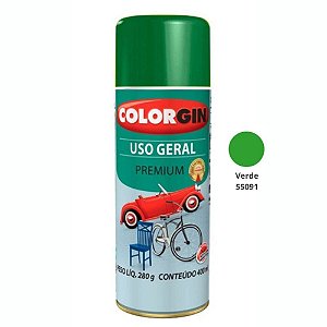 Tinta Spray Uso Geral Premium 400ml 55091 Verde Colorgin