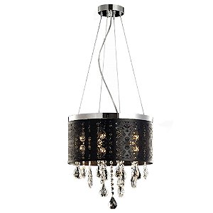 Lustre Duquesa Coroa 5xg9 Preto Fosco Avant