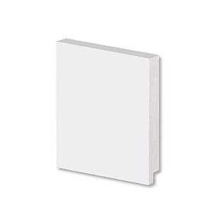 Rodapé Alizar 10x240x1,3cm 50010 Branco Arquitech
