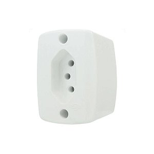 Tomada 2p+t De Sobrepor 10a 250v 16516 Branco Ilumi