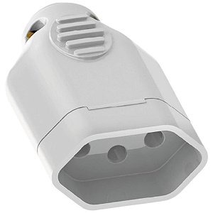 Plugue Fêmea 2p+t 20a 250v 1442 Branco Ilumi