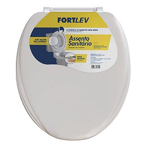 Assento Sanitário Universal Oval Branco Fortlev