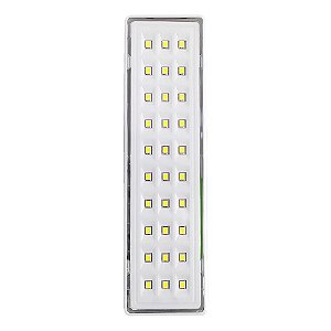 Luminária De Emergência Barra Evo 2w 6000k Luz Branca Fria Bivolt Branco Avant