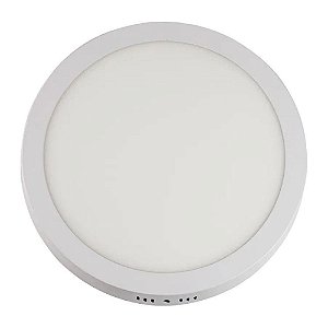 Painel Led Redondo De Sobrepor Home 12w 6500k Luz Branca Fria Bivolt Branco Llumm