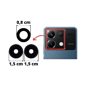Lente Câmera Poco X6 (Kit 3 Lentes)