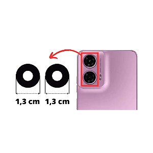 Lente Câmera Moto G24 (Kit 2 lentes)