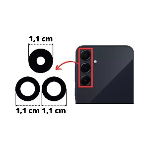 Lente Câmera Galaxy A55 (a556) (Kit 3 Lentes)