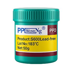 Solda Pasta 183º 50g S600 - PP Woneng
