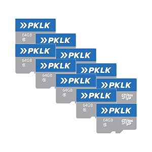 Kit 10un Cartão Micro SD 64gb Classe 10 U3 - PKLK MSD64
