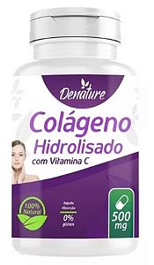 Denature Colágeno Hidrolisado Com Vitamina C 500mg 60 Cáps