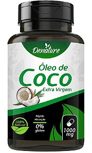 Óleo de Coco Extra Virgem 1000mg 100 Cápsulas