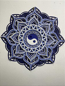 Mandala Taiji - Yng Yang - AZUL