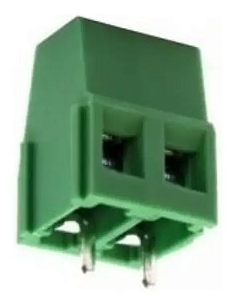 Conector Borne KRE 2 Vias - Verde - KIT C/ 10 UN