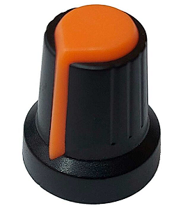 Knob Potenciômetro Rotativo Eixo 6mm - Cor pode variar - KIT C/ 10 UN