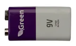 Bateria 9V Manganês Green Heavy Duty - 6F22 - 9V