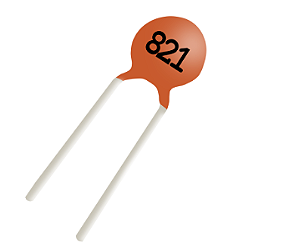 Capacitor De Disco Cerâmico 821PF 50V (821)