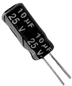 Capacitor Eletrolítico 10uF / 25V