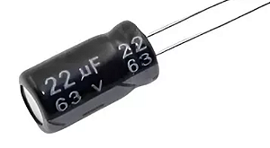 Capacitor Eletrolítico 2,2uF / 63V