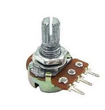 Potenciômetro Linear B250K L15 - KIT C/ 10 UN