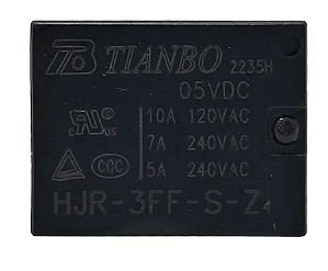 Rele 1 Contato 5V Tianbo HJR-3FF-S-Z