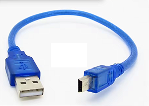 Cabo USB X Mini USB - 0,30 Metros