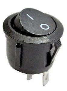 Chave Gangorra 101 - 106 2 Terminais Preto - Redonda