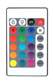 Controle Remoto IR RGB 24 Teclas- Só Controle