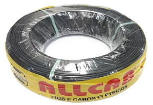 Cabo Flex 105G 300V Estanhado 0,14mm - Preto - 100 Metros