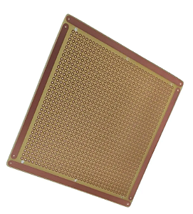 Placa de Fenolite 10x10 Furada Ilhada