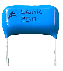 Capacitor Poliester 56NF 250V - KIT C/ 10 UN