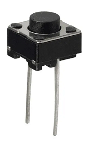 Chave Táctil 6x6x5mm 2 Terminais - KIT C/ 10 UN