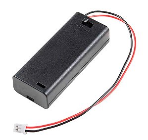 Suporte P/ 2 Pilhas AAA C/ Tampa ON/OFF C/ Conector JST